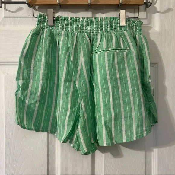 Aerie NWT Green Striped Shorts, M - Picture 3 of 3
